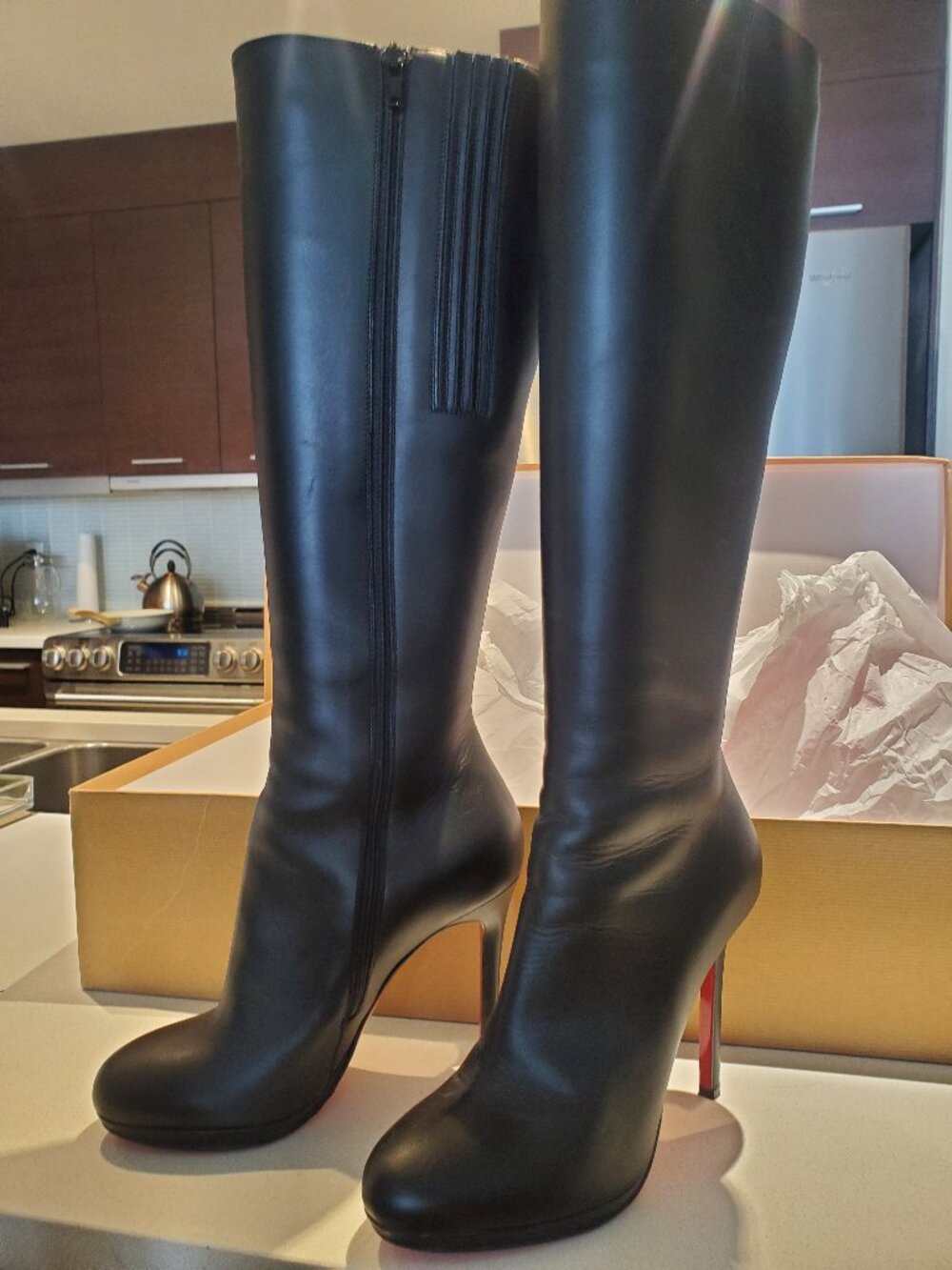 NEW Louboutin - Botalili Boots (Size EU 38 / US 7) AUTHENTICATION INCLUDED